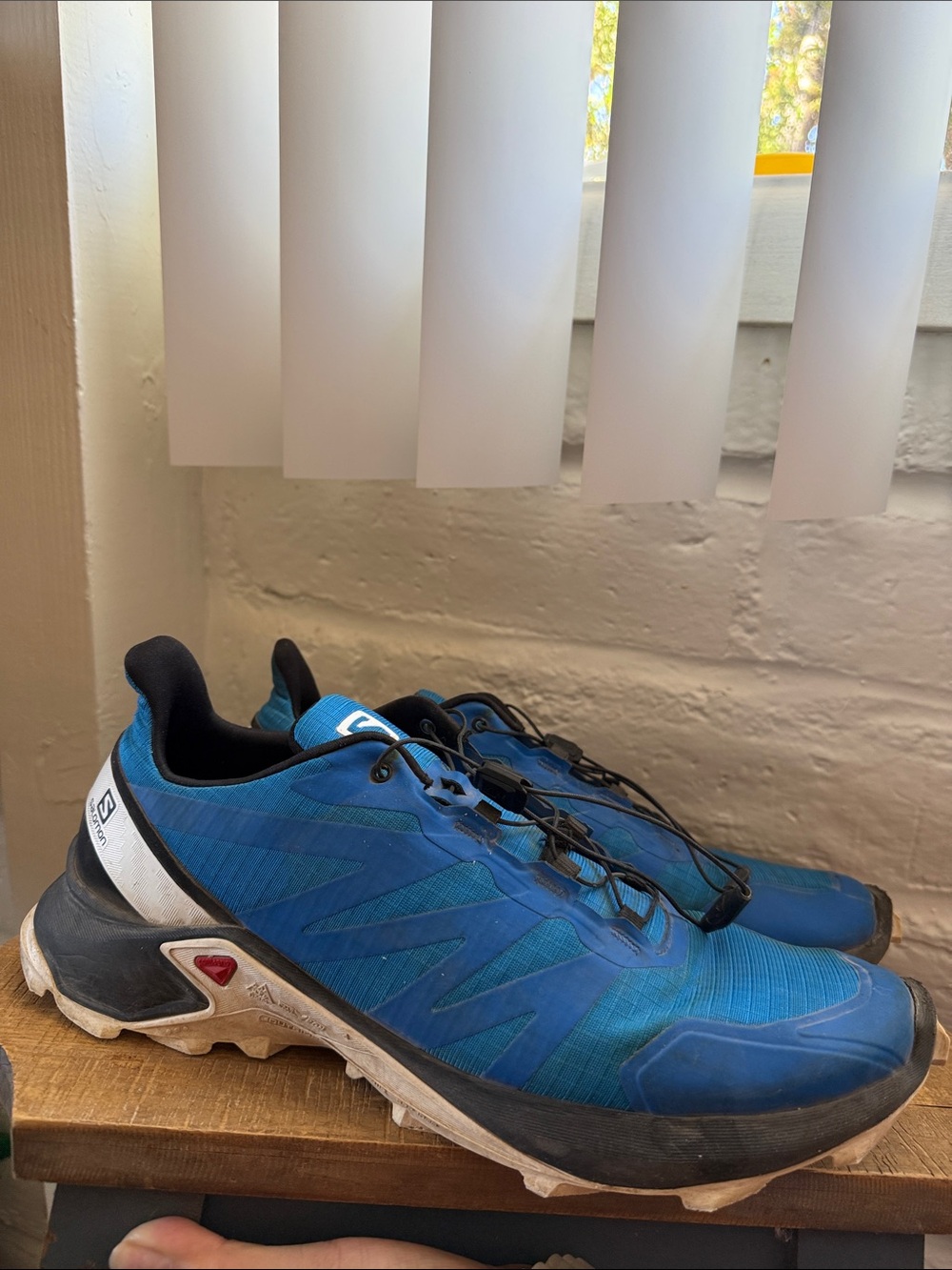 Salomon Men's Blue and Black Trail Running Shoes